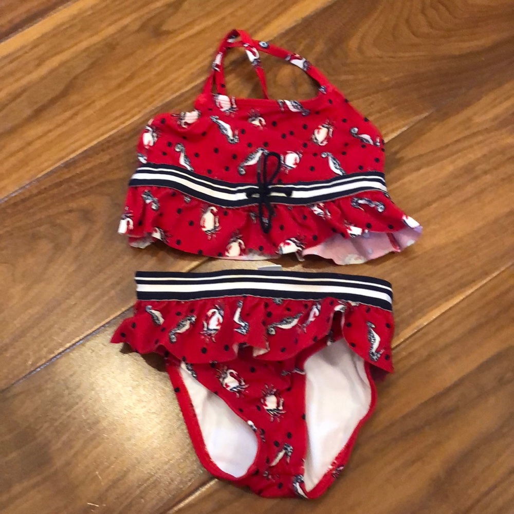 Janie and jack girls  two piece swimsuit  4t